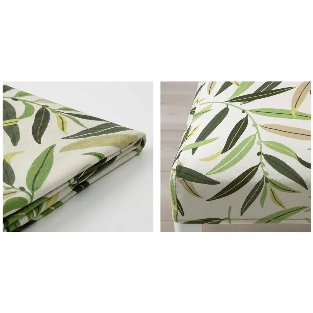 IKEA BERGMUND Chair Cover Fagelfors Multicolor Leaf Pattern - NEW